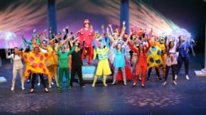 Cast of 2018 Spring Musical - The Little Mermaid during curtain call