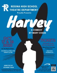 2020 Fall Play "Harvey" poster